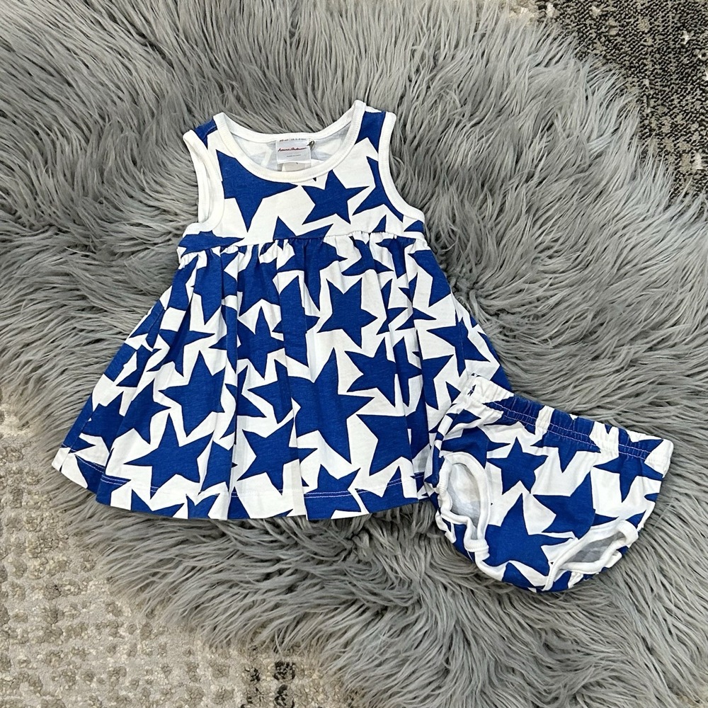 Hanna Andersson Baby Tank Dress & Bloomer‎ Set Size 60 (3-6 Month)